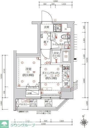 クオリタス浅草橋の物件間取画像